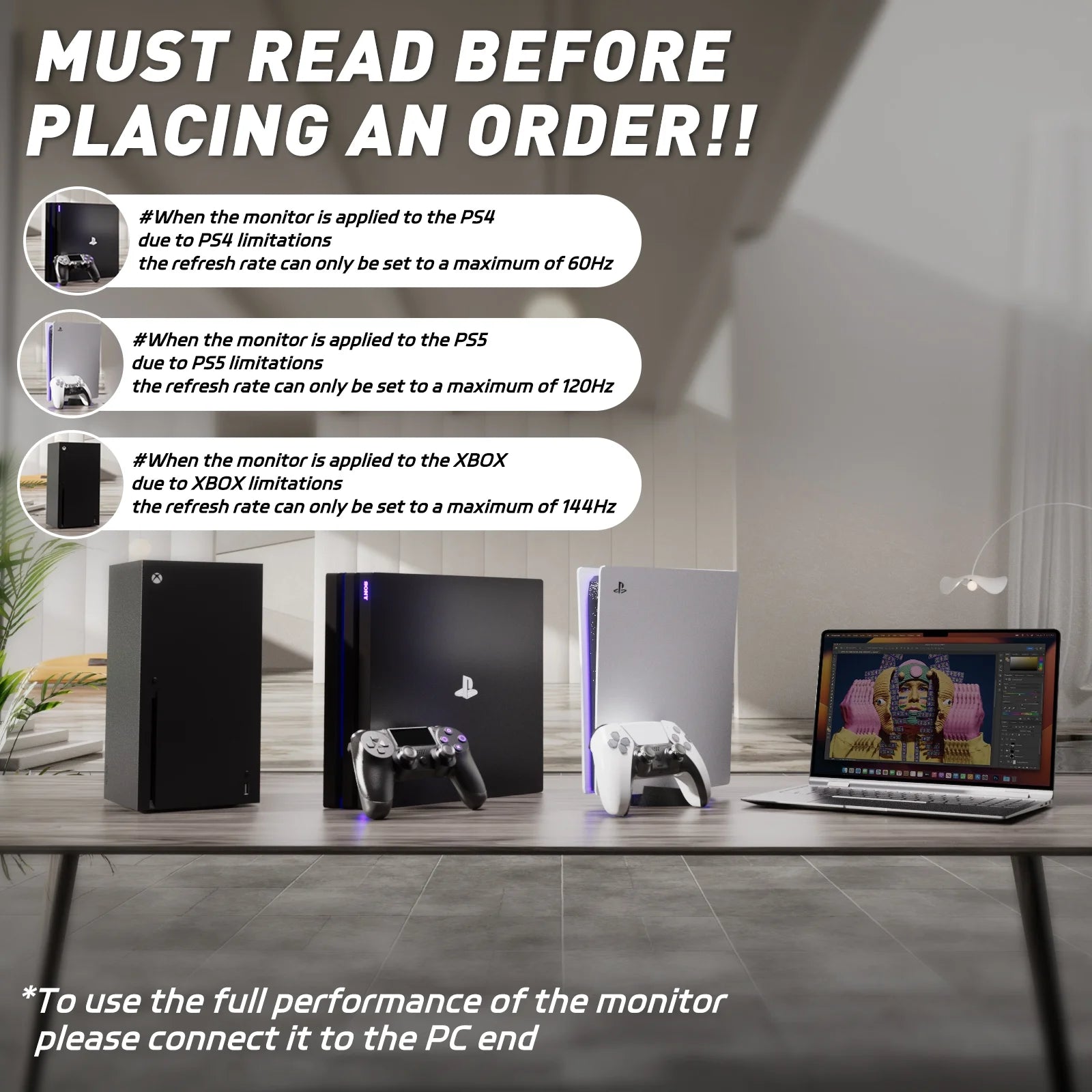 24 Inch Curved Gaming Monitor 180Hz 1Ms FHD 1080P | HDMI DP Freesync Eye Care